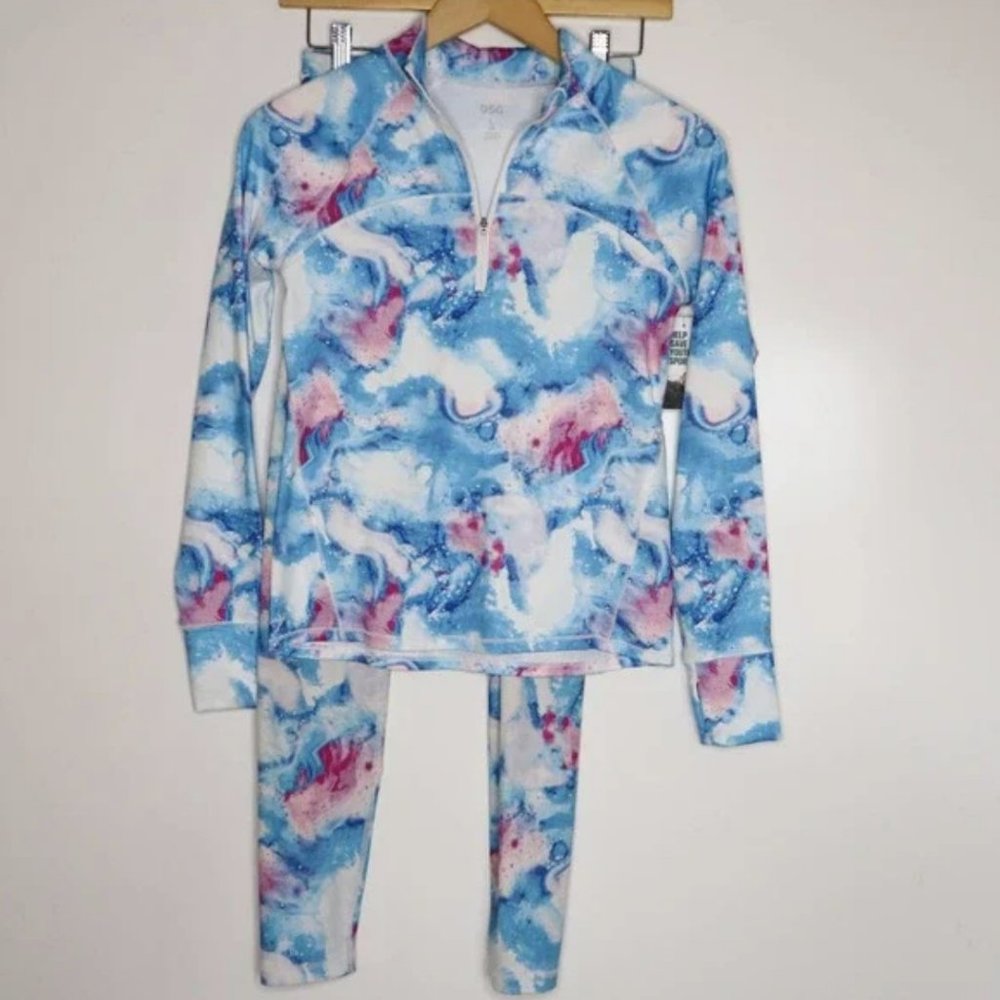 SET DSG Cotton Candy Galaxy Workout Suit Girl Large